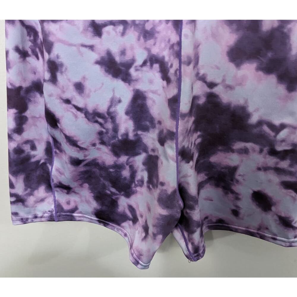 Women's HDE Active Purple Midi Tank Dress with Racer Back and Hidden Shorts L - Picture 7 of 7